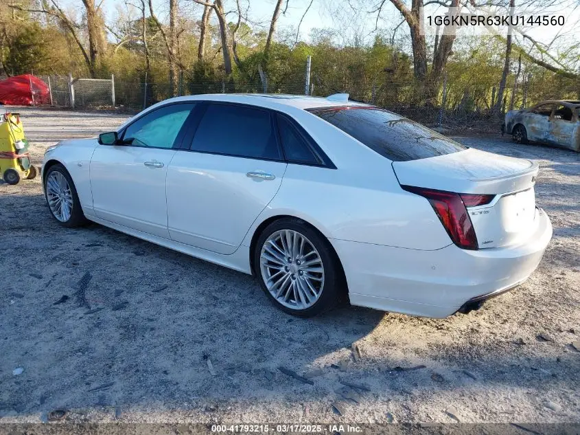 2019 Cadillac Ct6 Sport VIN: 1G6KN5R63KU144560 Lot: 41793215