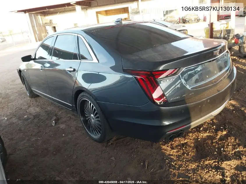 2019 Cadillac Ct6 Luxury VIN: 1G6KB5RS7KU130134 Lot: 42045059