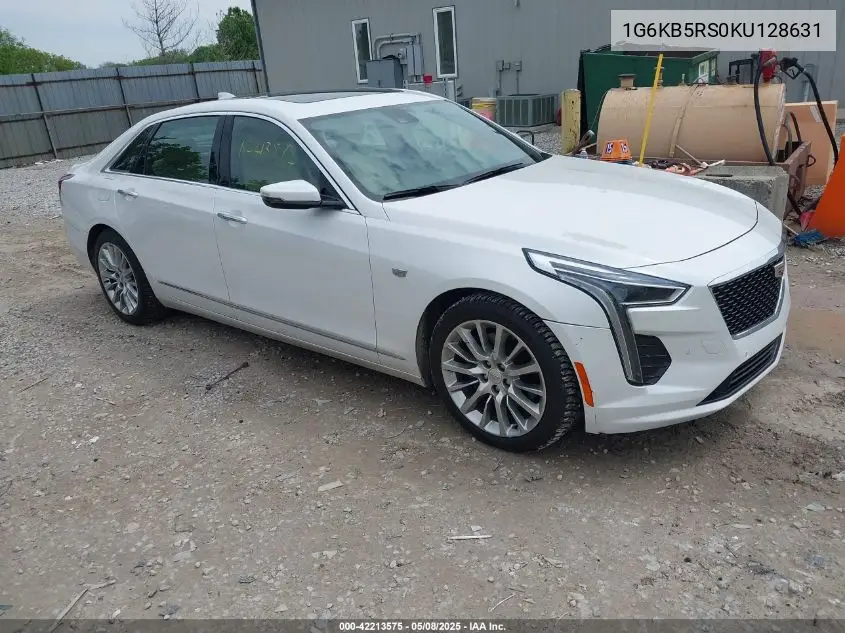 2019 Cadillac Ct6 Luxury VIN: 1G6KB5RS0KU128631 Lot: 42213575