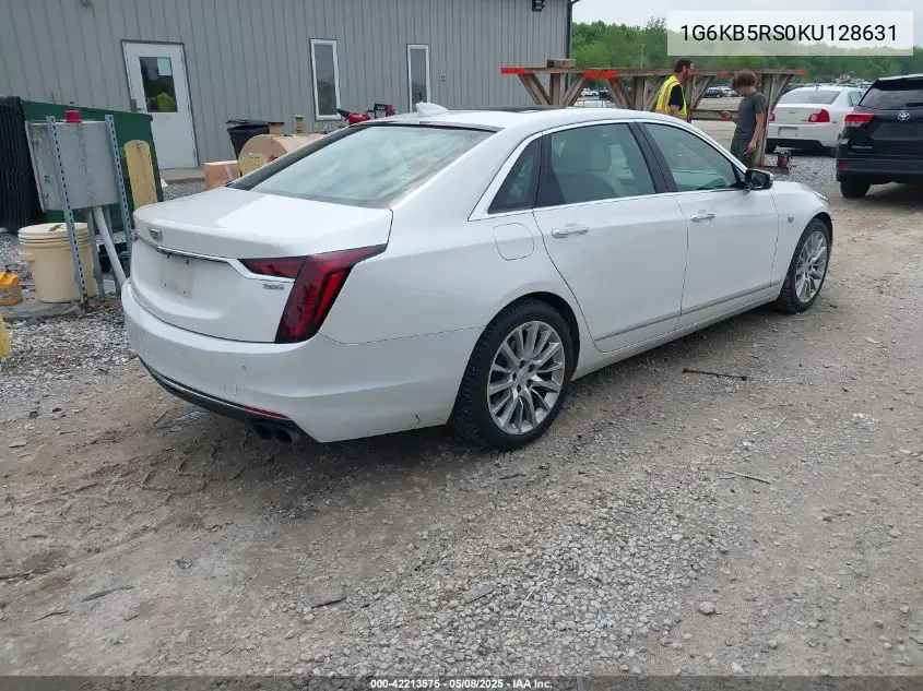 2019 Cadillac Ct6 Luxury VIN: 1G6KB5RS0KU128631 Lot: 42213575