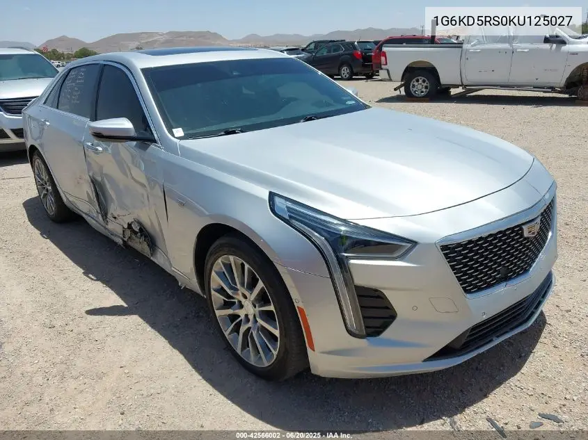2019 Cadillac Ct6 Premium Luxury VIN: 1G6KD5RS0KU125027 Lot: 42566002