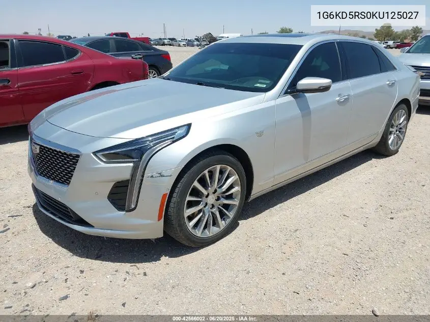 2019 Cadillac Ct6 Premium Luxury VIN: 1G6KD5RS0KU125027 Lot: 42566002