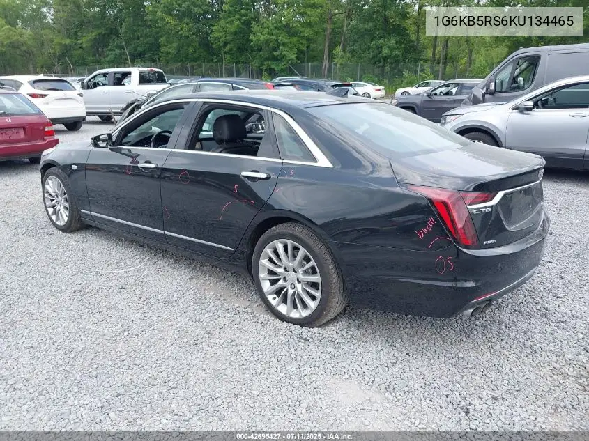2019 Cadillac Ct6 Luxury VIN: 1G6KB5RS6KU134465 Lot: 42695427