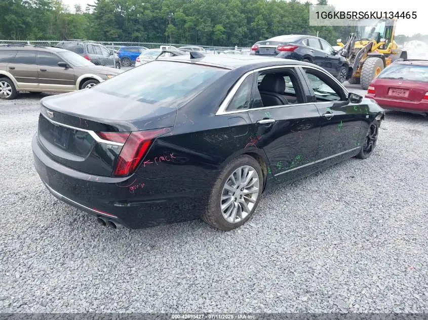 2019 Cadillac Ct6 Luxury VIN: 1G6KB5RS6KU134465 Lot: 42695427