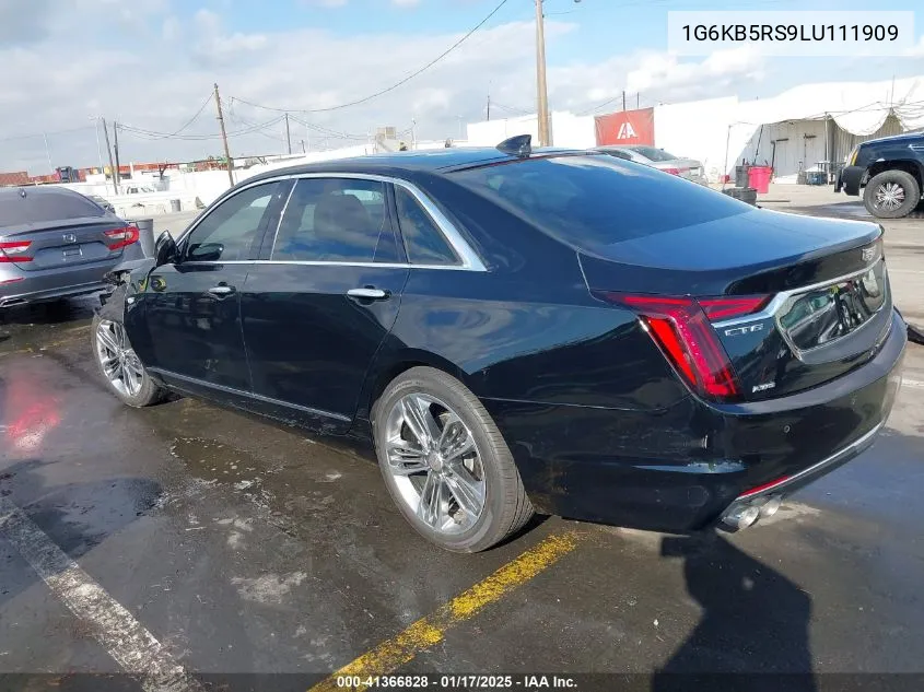2020 Cadillac Ct6 Awd Luxury VIN: 1G6KB5RS9LU111909 Lot: 41366828