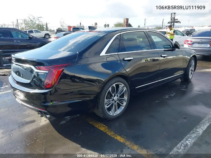 2020 Cadillac Ct6 Awd Luxury VIN: 1G6KB5RS9LU111909 Lot: 41366828