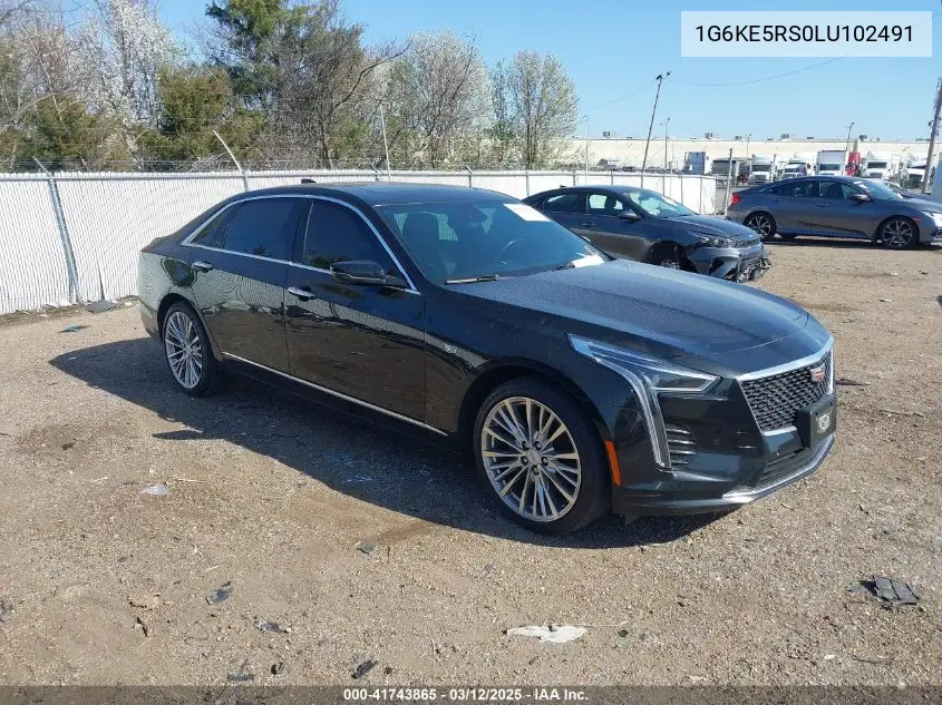 2020 Cadillac Ct6 Awd Premium Luxury VIN: 1G6KE5RS0LU102491 Lot: 41743865