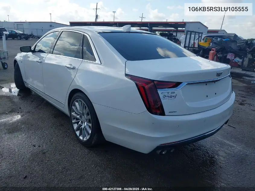 2020 Cadillac Ct6 Awd Luxury VIN: 1G6KB5RS3LU105555 Lot: 42127386