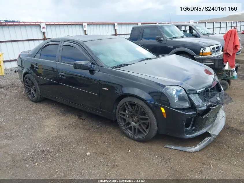 2004 Cadillac Cts-V VIN: 1G6DN57S240161160 Lot: 42251504