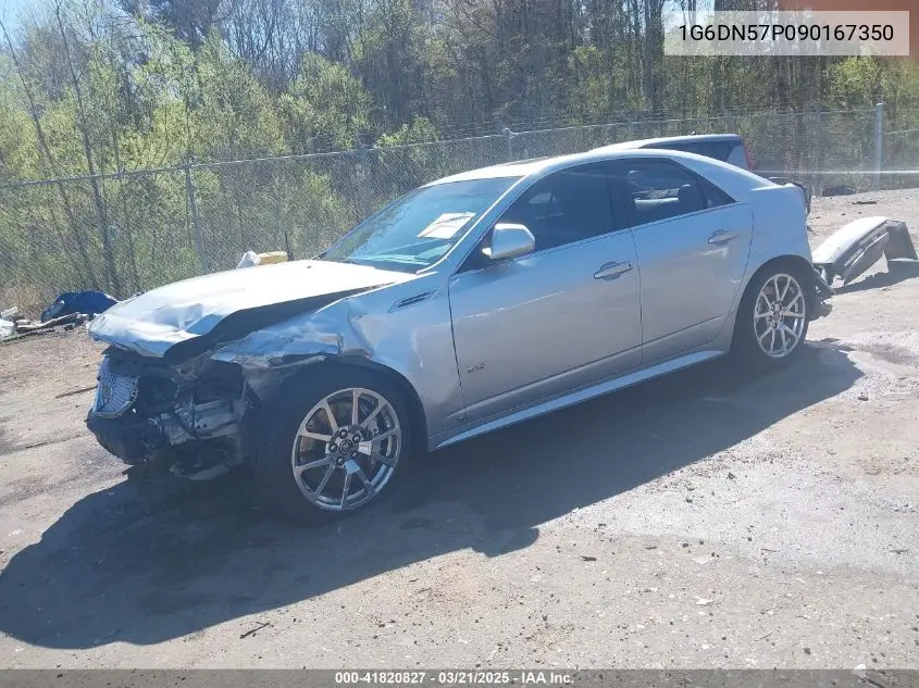 2009 Cadillac Cts-V VIN: 1G6DN57P090167350 Lot: 41820827