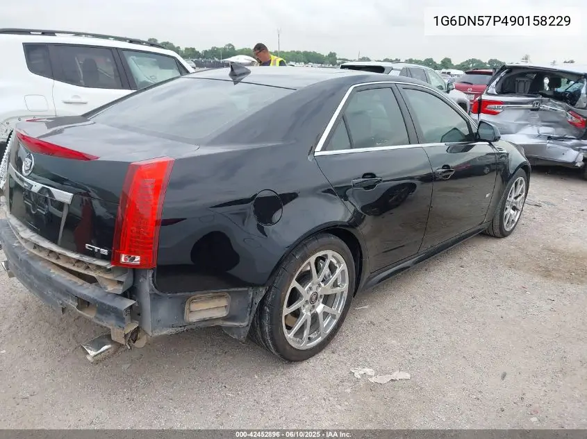 2009 Cadillac Cts-V VIN: 1G6DN57P490158229 Lot: 42452896