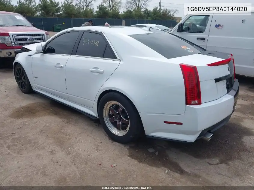 2010 Cadillac Cts-V VIN: 1G6DV5EP8A0144020 Lot: 42223388