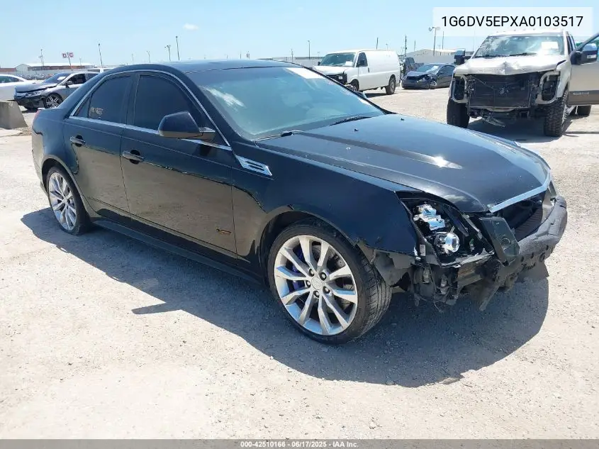 2010 Cadillac Cts-V VIN: 1G6DV5EPXA0103517 Lot: 42510166