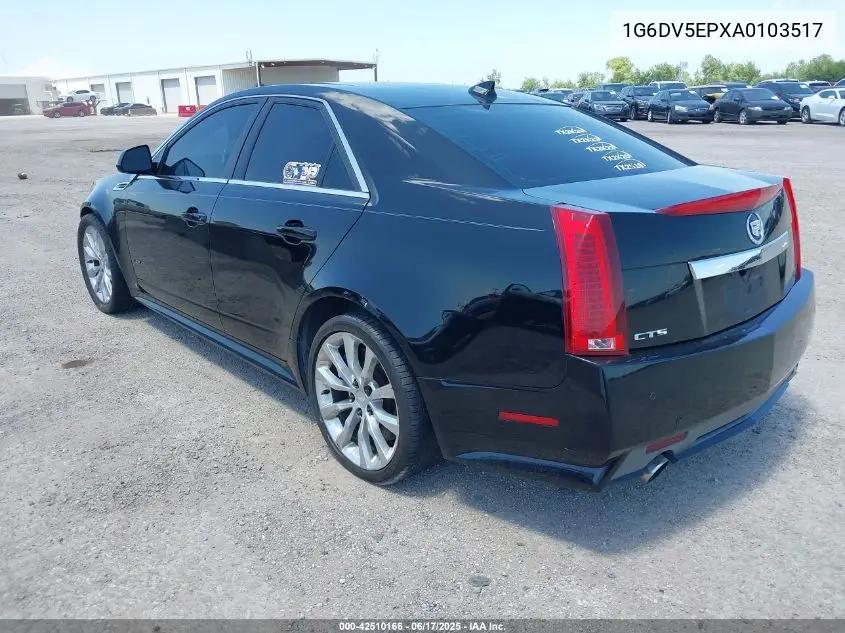 2010 Cadillac Cts-V VIN: 1G6DV5EPXA0103517 Lot: 42510166