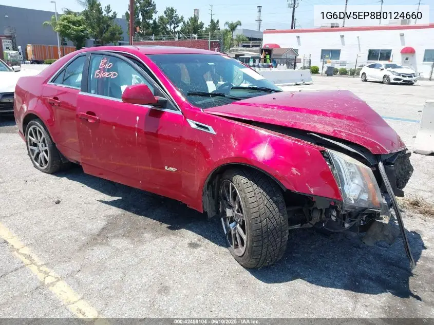 2011 Cadillac Cts-V VIN: 1G6DV5EP8B0124660 Lot: 42459104