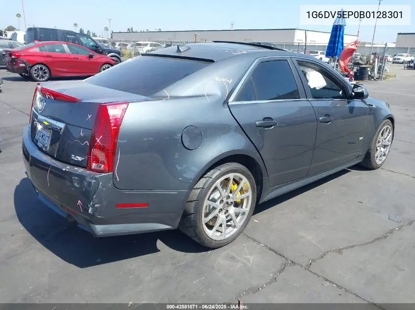 2011 Cadillac Cts-V VIN: 1G6DV5EP0B0128301 Lot: 42581071