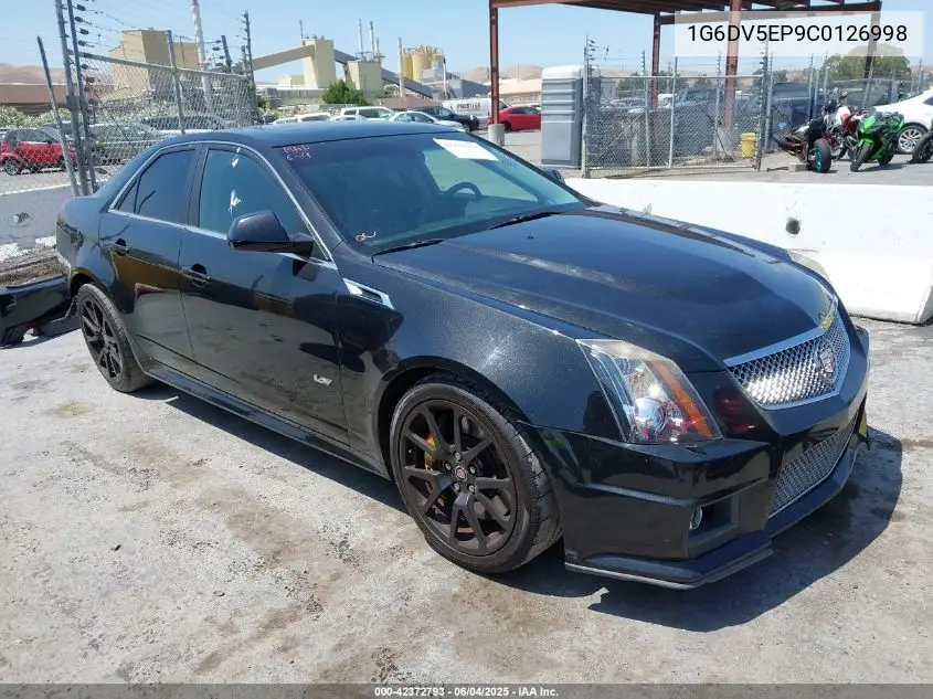 2012 Cadillac Cts-V VIN: 1G6DV5EP9C0126998 Lot: 42372793