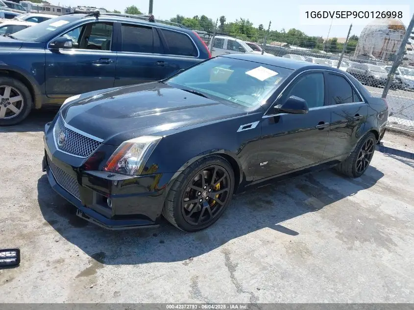 2012 Cadillac Cts-V VIN: 1G6DV5EP9C0126998 Lot: 42372793