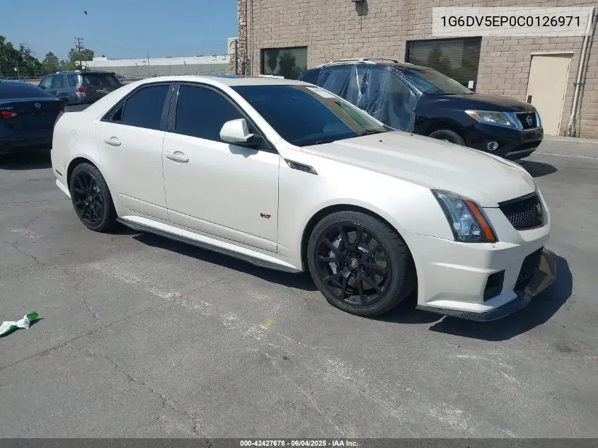 2012 Cadillac Cts-V VIN: 1G6DV5EP0C0126971 Lot: 42427678