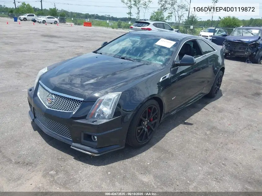 2013 Cadillac Cts-V VIN: 1G6DV1EP4D0119872 Lot: 42473535