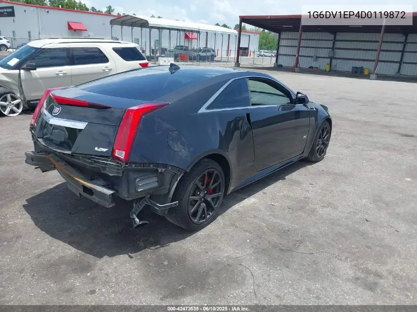 2013 Cadillac Cts-V VIN: 1G6DV1EP4D0119872 Lot: 42473535