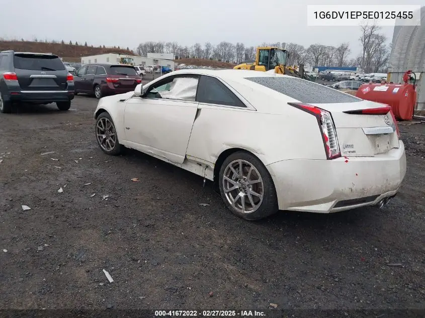 2014 Cadillac Cts-V VIN: 1G6DV1EP5E0125455 Lot: 41672022
