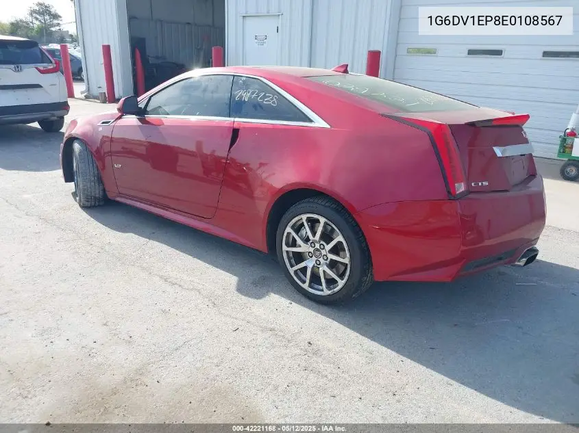 2014 Cadillac Cts-V VIN: 1G6DV1EP8E0108567 Lot: 42221168