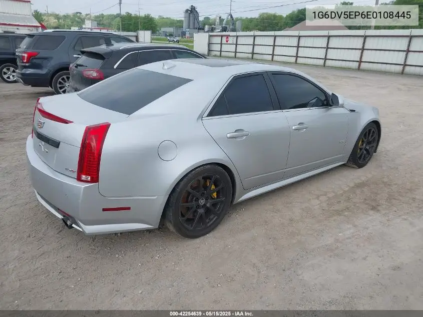 2014 Cadillac Cts-V VIN: 1G6DV5EP6E0108445 Lot: 42254639