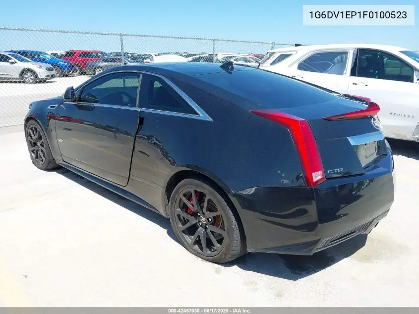 2015 Cadillac Cts-V VIN: 1G6DV1EP1F0100523 Lot: 42457038