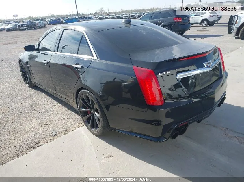 2016 Cadillac Cts-V VIN: 1G6A15S69G0138536 Lot: 41037685