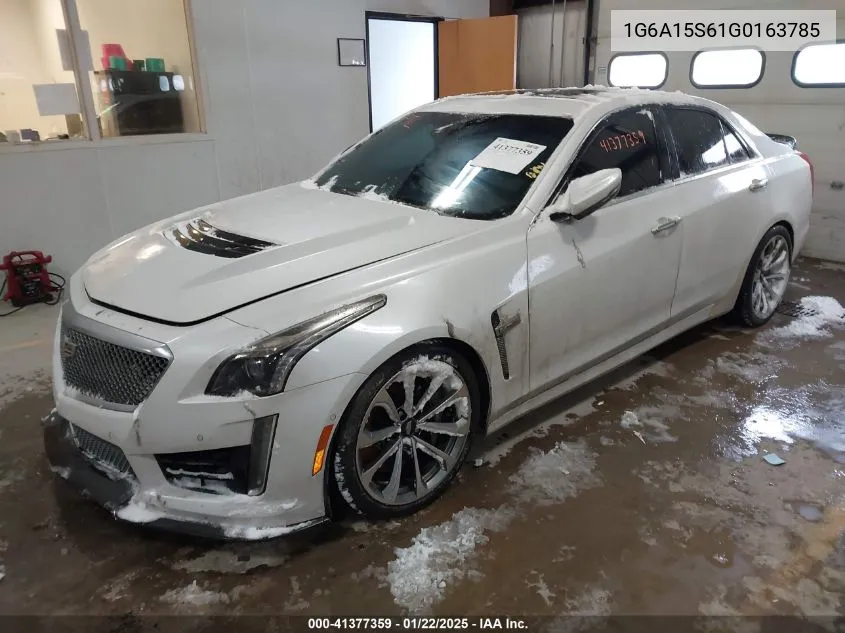 2016 Cadillac Cts-V VIN: 1G6A15S61G0163785 Lot: 41377359