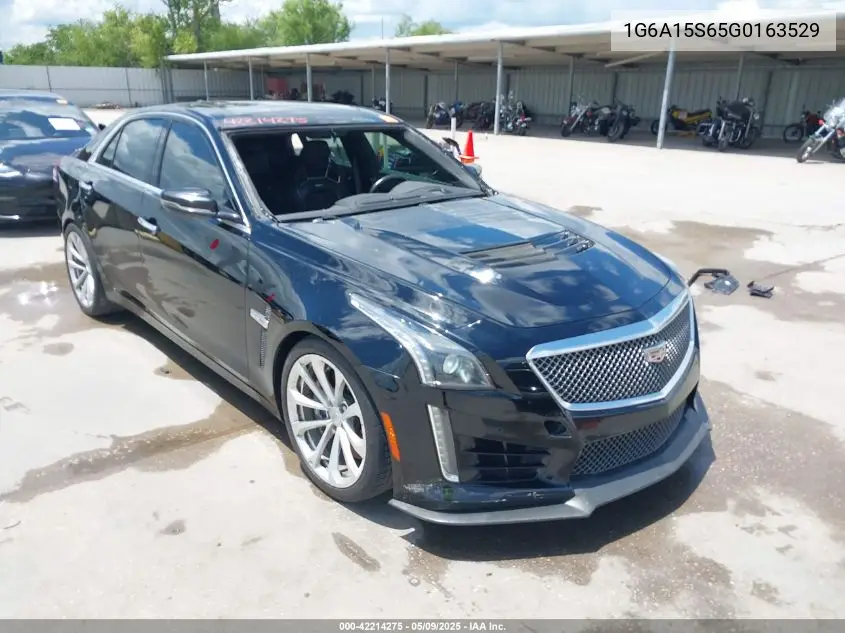 2016 Cadillac Cts-V VIN: 1G6A15S65G0163529 Lot: 42214275