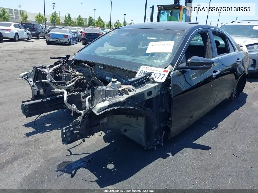 2016 Cadillac Cts-V VIN: 1G6A15S67G0138955 Lot: 42533135