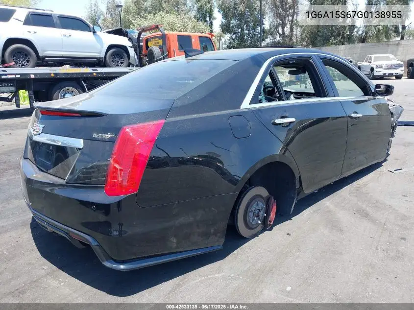 2016 Cadillac Cts-V VIN: 1G6A15S67G0138955 Lot: 42533135