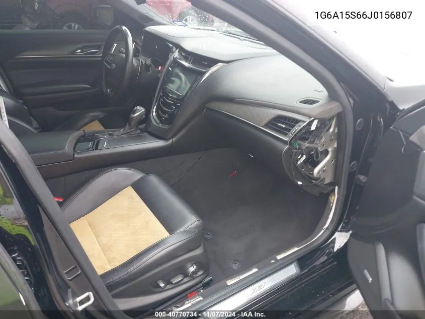 2018 Cadillac Cts-V VIN: 1G6A15S66J0156807 Lot: 40770734