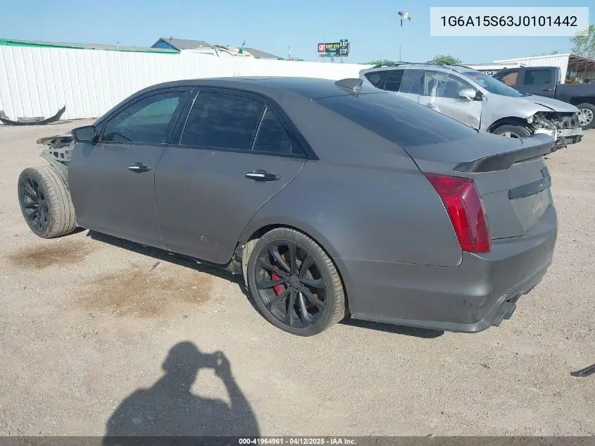 2018 Cadillac Cts-V VIN: 1G6A15S63J0101442 Lot: 41964961