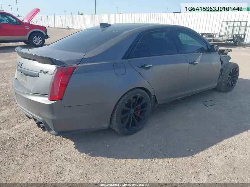 2018 Cadillac Cts-V VIN: 1G6A15S63J0101442 Lot: 41964961