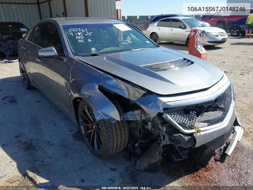 2018 Cadillac Cts-V VIN: 1G6A15S67J0148246 Lot: 42083016