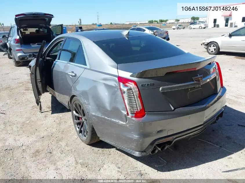 2018 Cadillac Cts-V VIN: 1G6A15S67J0148246 Lot: 42083016