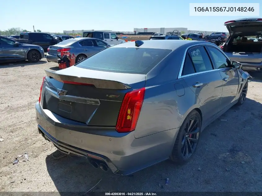 2018 Cadillac Cts-V VIN: 1G6A15S67J0148246 Lot: 42083016
