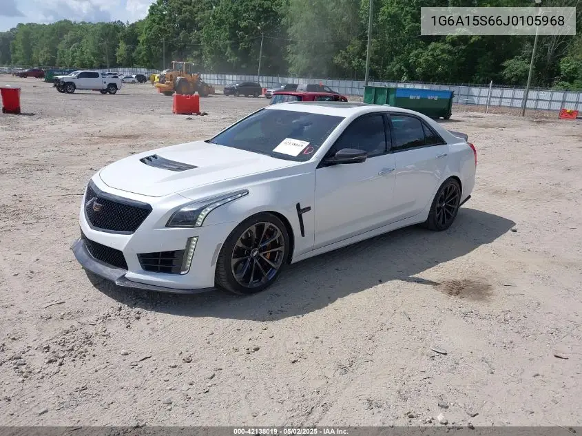 2018 Cadillac Cts-V VIN: 1G6A15S66J0105968 Lot: 42138019