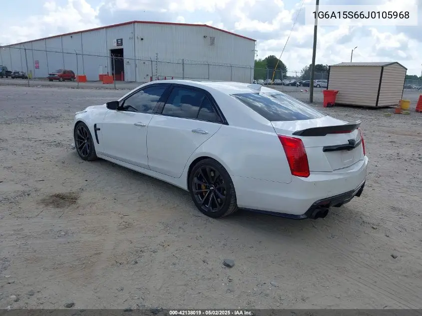 2018 Cadillac Cts-V VIN: 1G6A15S66J0105968 Lot: 42138019