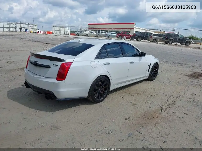 2018 Cadillac Cts-V VIN: 1G6A15S66J0105968 Lot: 42138019