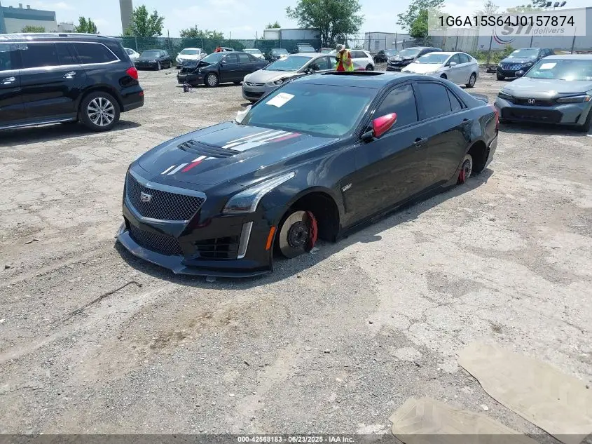 2018 Cadillac Cts-V VIN: 1G6A15S64J0157874 Lot: 42568183