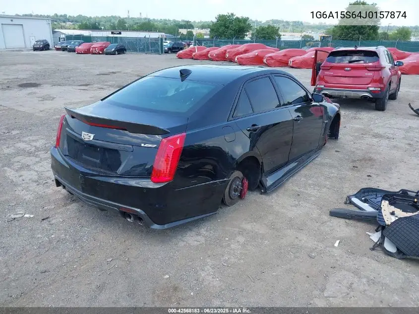 2018 Cadillac Cts-V VIN: 1G6A15S64J0157874 Lot: 42568183