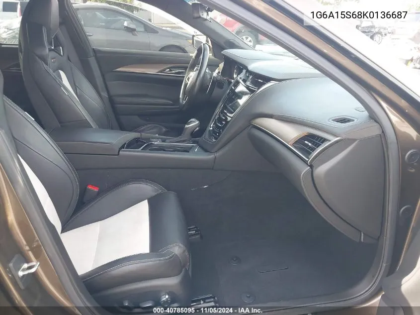 2019 Cadillac Cts-V VIN: 1G6A15S68K0136687 Lot: 40785095