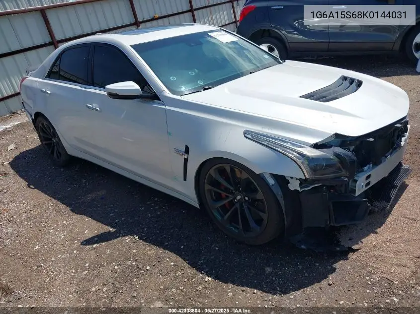 2019 Cadillac Cts-V VIN: 1G6A15S68K0144031 Lot: 42338804