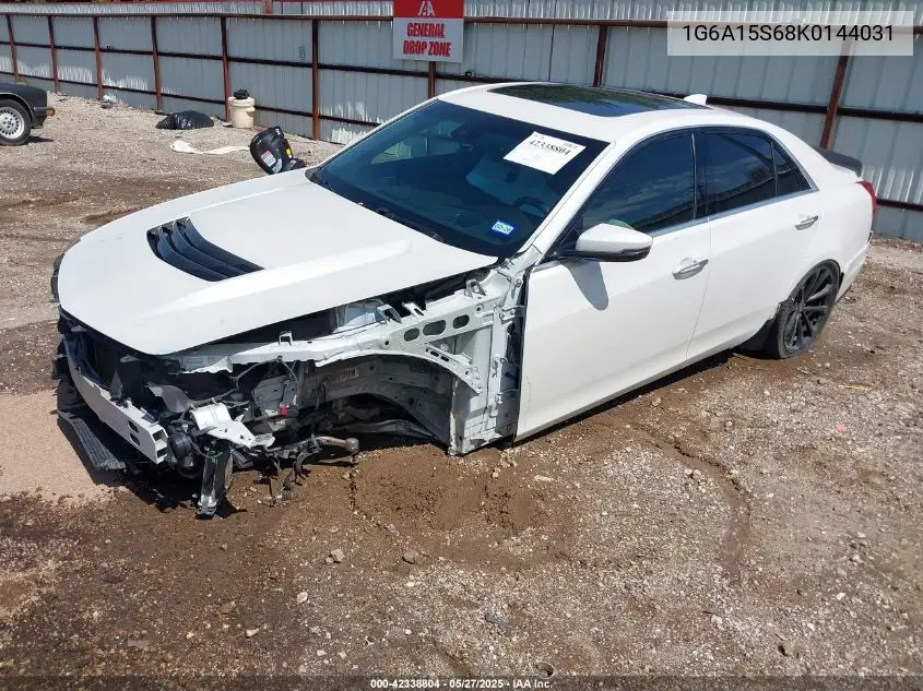 2019 Cadillac Cts-V VIN: 1G6A15S68K0144031 Lot: 42338804