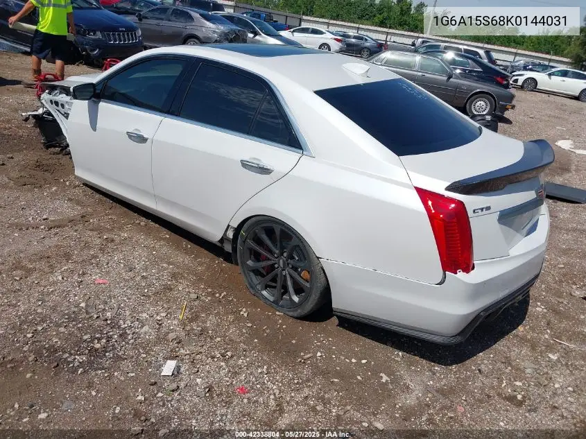 2019 Cadillac Cts-V VIN: 1G6A15S68K0144031 Lot: 42338804