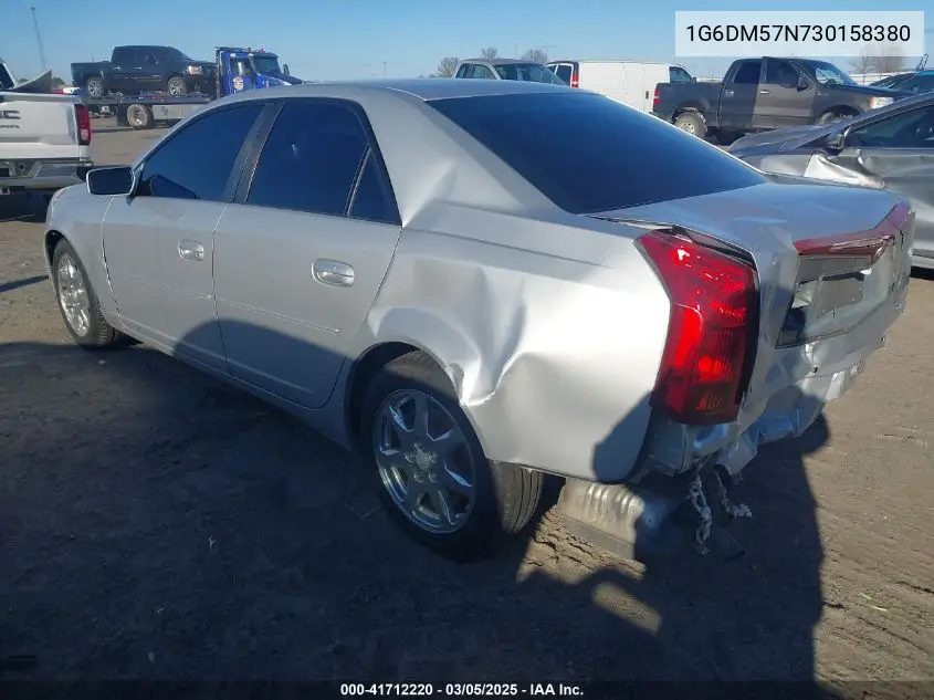 2003 Cadillac Cts Standard VIN: 1G6DM57N730158380 Lot: 41712220